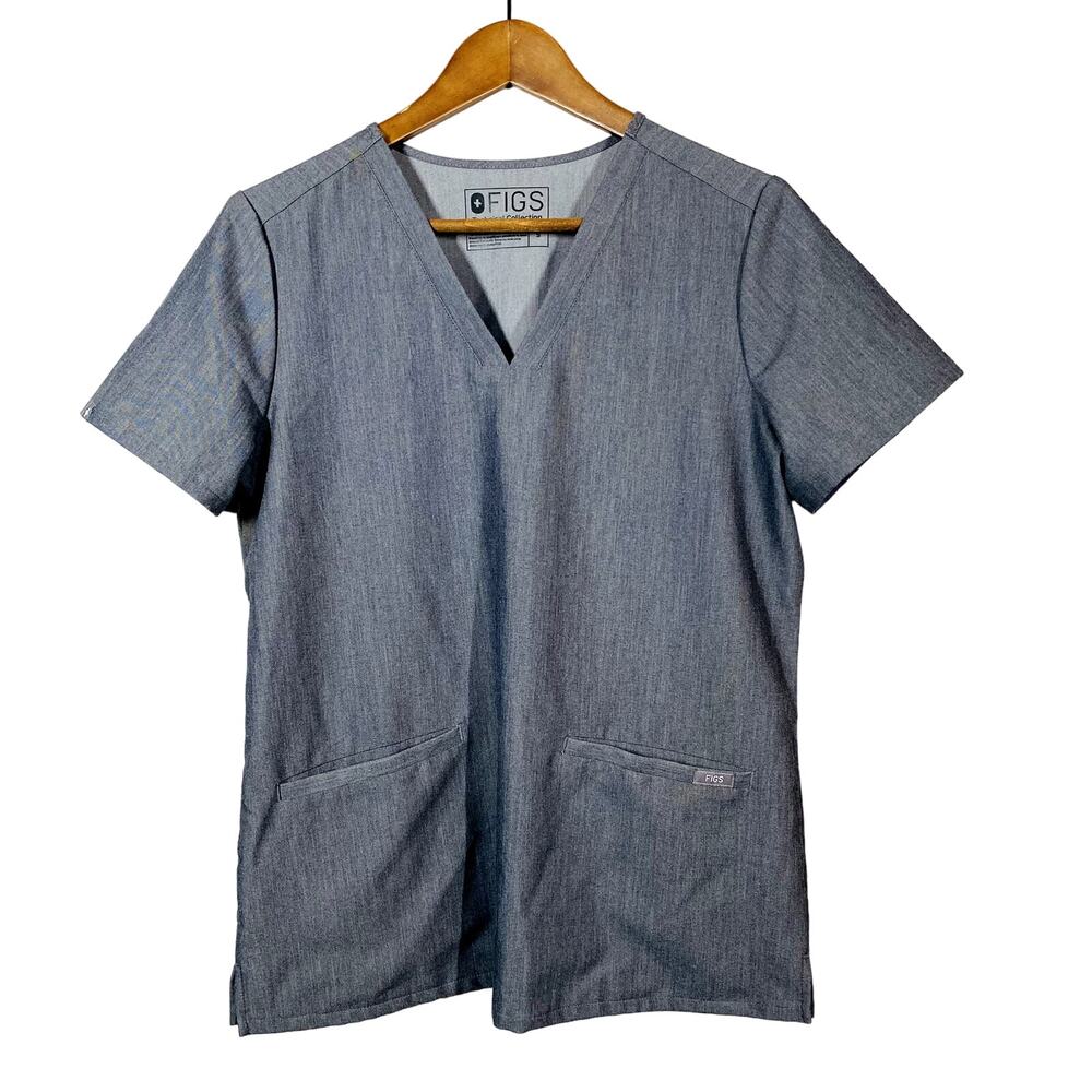 FIGS Scrubs Top Shirt Grey Gray Casual - S
